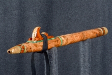 Cherry Burl Native American Flute, Minor, Mid A-4, #S6B (11)